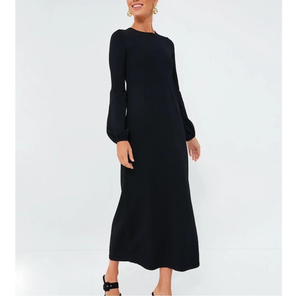 Tuckernuck Pomander Place Black Double Knit Lennox Dress XXL